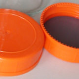 Bouchons à vis orange avec PTFE